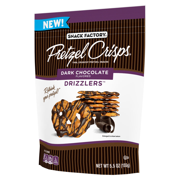 Snack Factory Drizzlers Dark Chocolate-5.5 oz.-12/Case