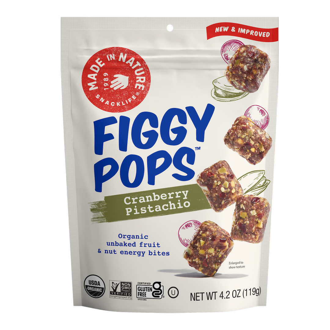 Made In Nature Cranberry Pistachio Figgy Pops-4.2 oz.-6/Case