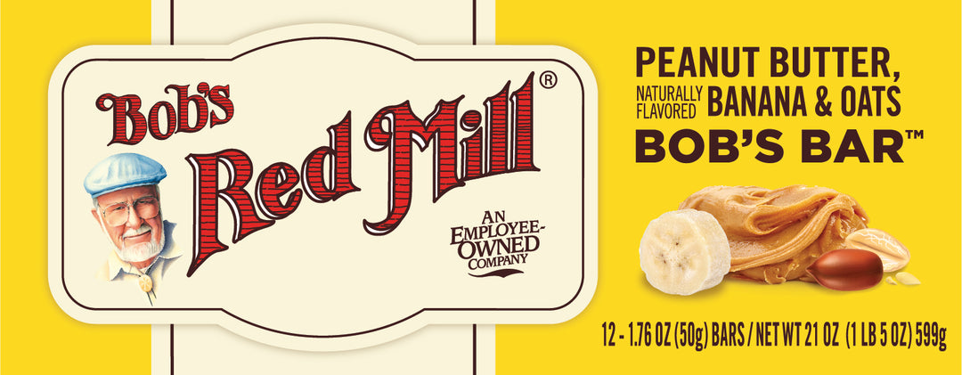 Bob's Red Mill Natural Foods Inc Peanut Butter Banana And Oats Bar-1.76 oz.-12/Box-12/Case