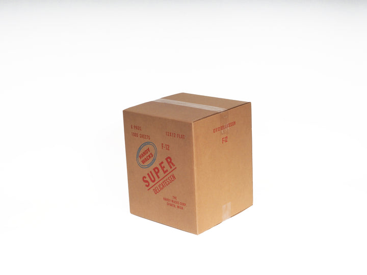 Handy Wacks Deli Paper Flat Brown 12" X 12" X 2.5"-1000 Count-6/Case