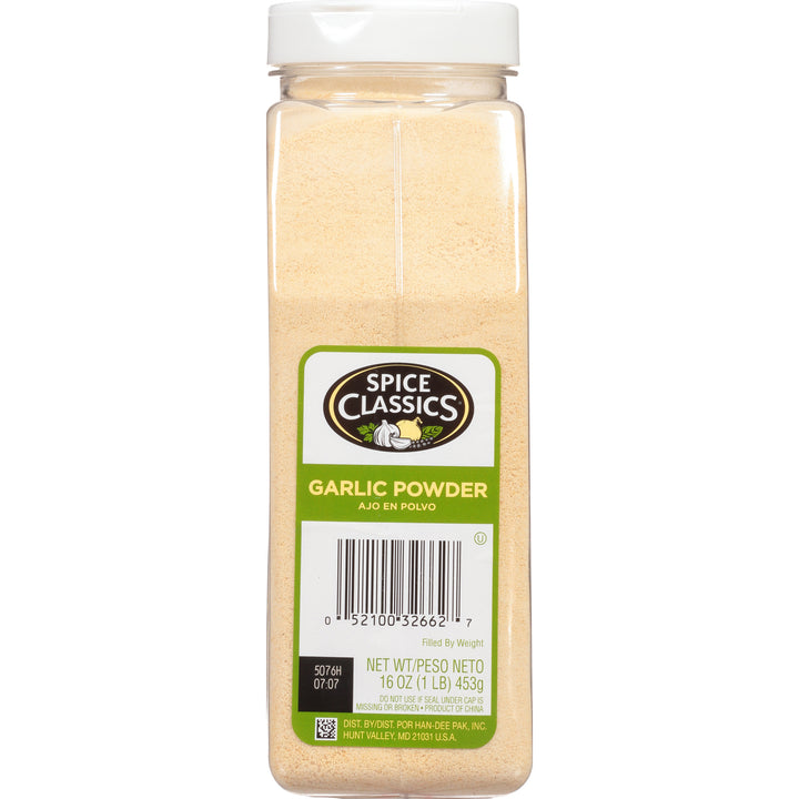 Spice Classics Garlic Powder-1 lb.-6/Case