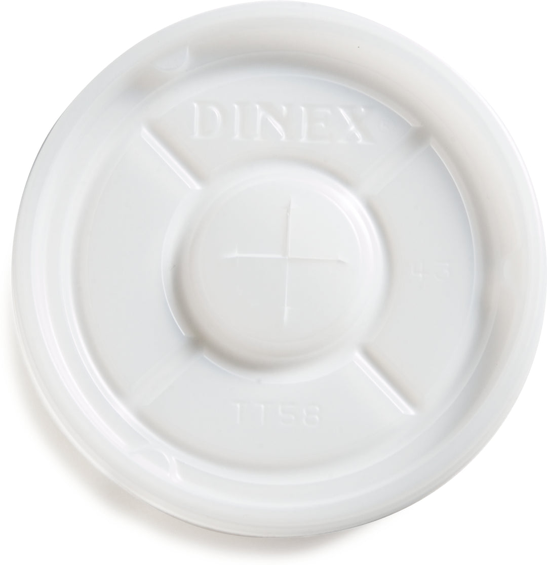Dinex Translucent Tumbler Lid With Straw Slot-3.25 Inches-1/Box-1000/Case