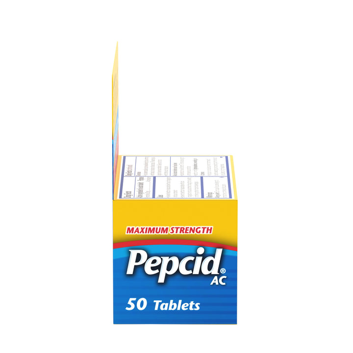 Pepcid Ac Maximum Strength Acid Reducer Tablets-50 Count-3/Box-8/Case