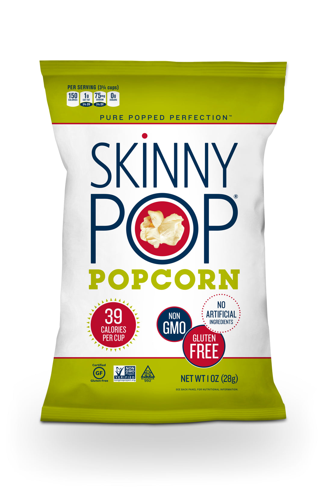 Skinnypop Popcorn Original-1 oz.-6/Case