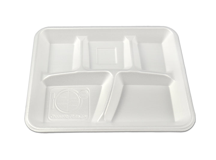D & W Fine Pack Envirofoam Tray White-500 Each-125/Box-1/Case