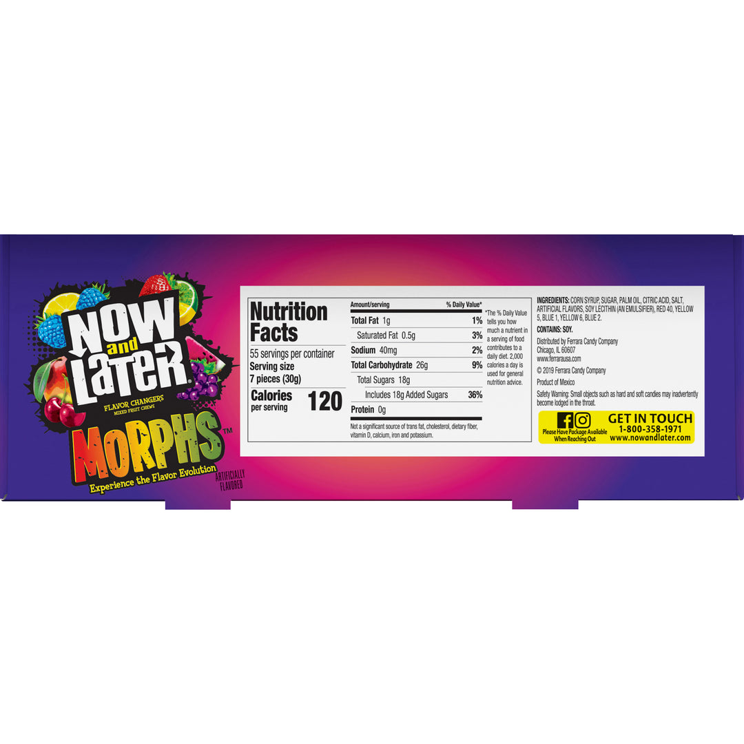 Now & Later Standard Bar-2.44 oz.-24/Box-12/Case