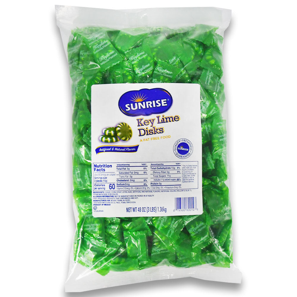 Sunrise Confections Candy Key Lime-3 lb.-8/Case
