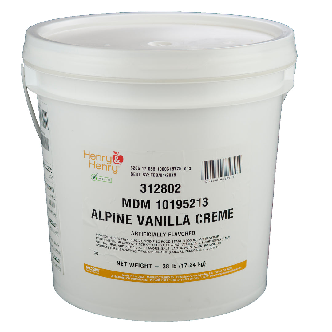 Henry And Henry Alpine Vanilla Crã¨Me-38 lb.