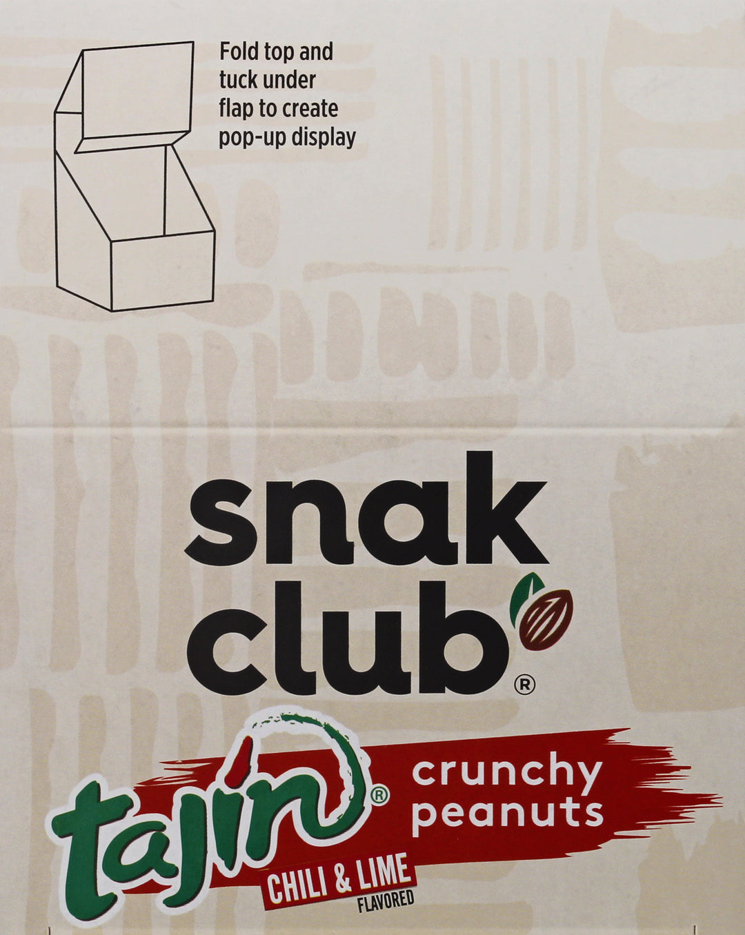 Snak Club Tajin Crunchy Peanuts-1 Each-12/Box-12/Case