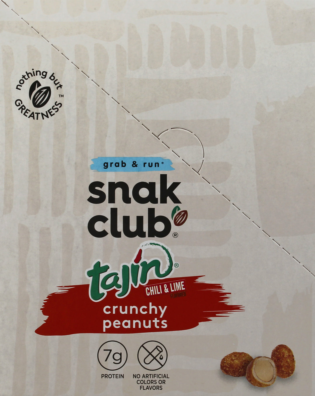 Snak Club Tajin Crunchy Peanuts-1 Each-12/Box-12/Case