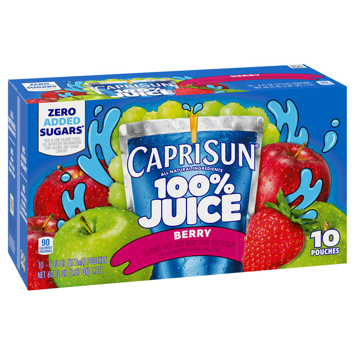 Capri Sun 100% Juice Ready To Drink Berry Juice-60 fl oz.s-4/Case