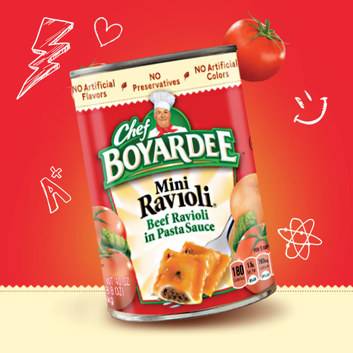 Chef Boyardee Mini Beef Ravioli-15 oz.-24/Case