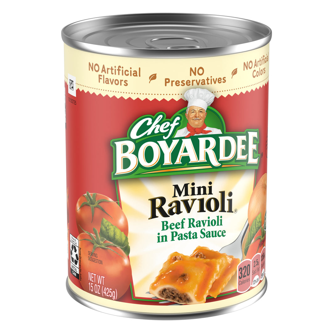 Chef Boyardee Mini Beef Ravioli-15 oz.-24/Case