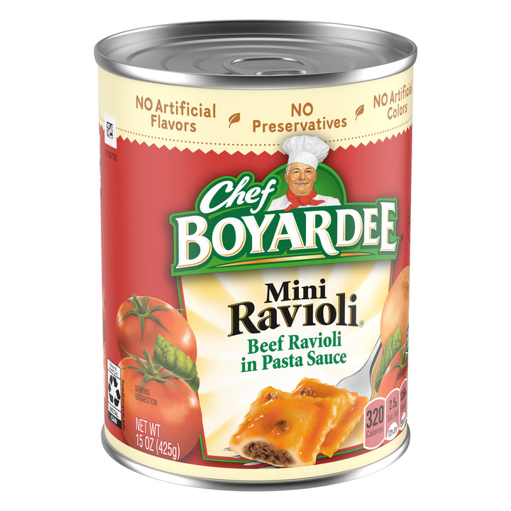 Chef Boyardee Mini Beef Ravioli-15 oz.-24/Case