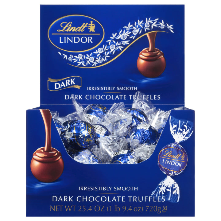 Lindor Chocolate Truffle Dark Chocolate Changemaker-0.42 oz.-60/Box-12/Case