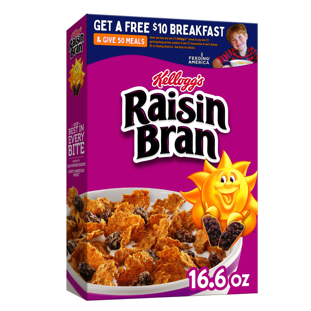 Kellogg's Raisin Bran Cereal-16.6 oz.-10/Case