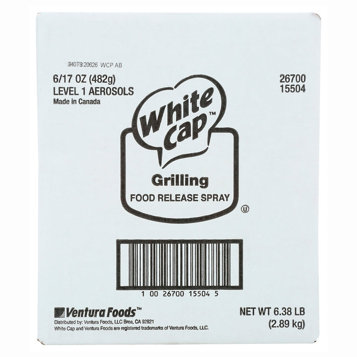 White Cap Food Release Spray Grill-17 oz.-6/Case