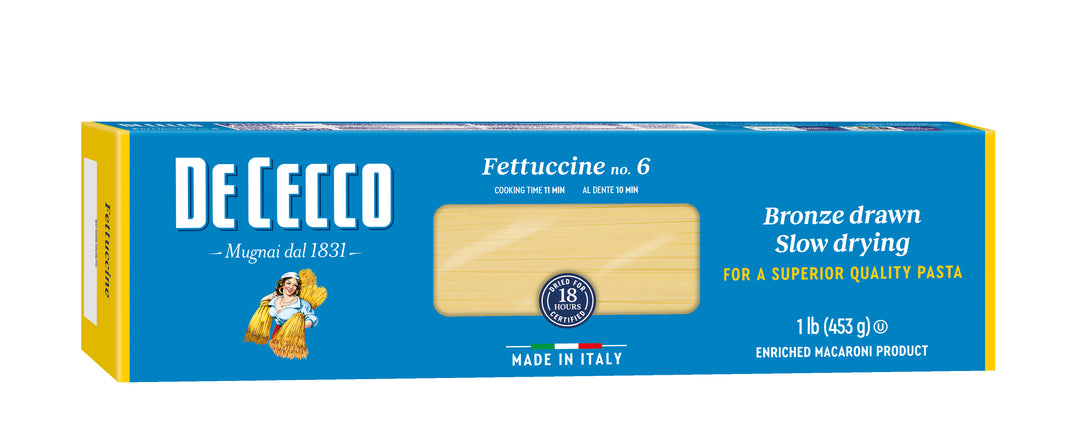 De Cecco No. 6 Fettuccine-1 lb.-20/Case