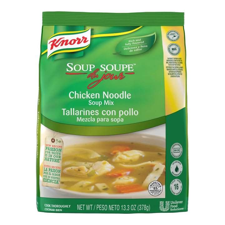 Knorr Soup Du Jour Chicken Noodle Mix-13.3 oz.-4/Case