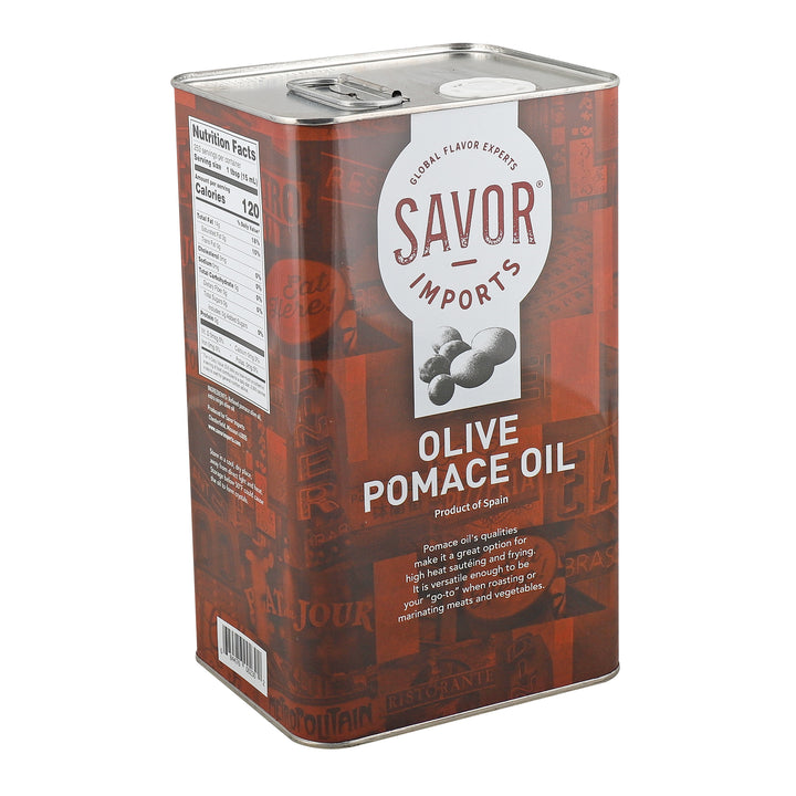 Savor Imports Olive Pomace Oil Tin-1 Gallon-6/Case