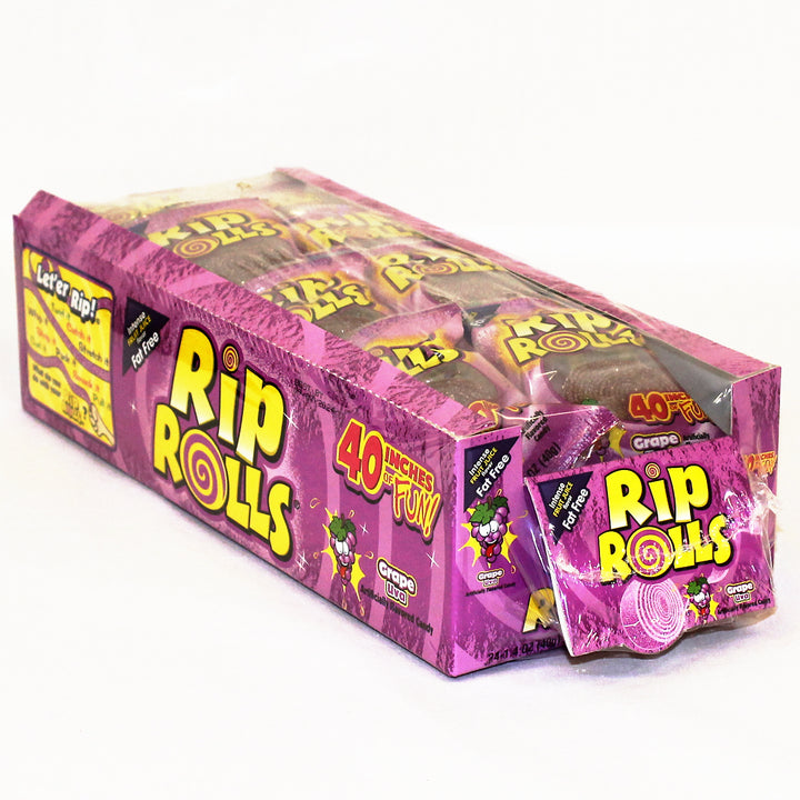 Rip Rolls Grape Rolls-1.4 oz.-24/Box-12/Case