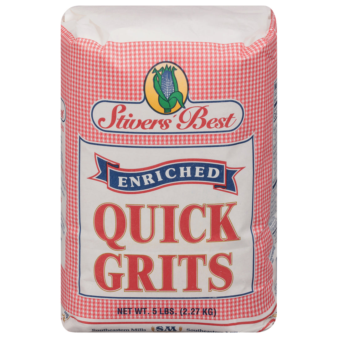 Stiver's Best White Grits Quick Enriched-5 lb.-8/Case