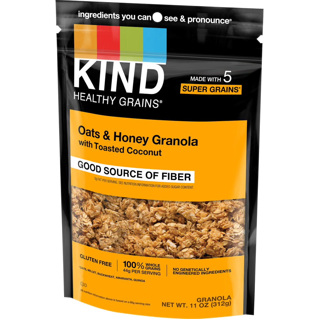 Kind Healthy Snacks Granola Oats & Honey Whole Grain Granola Clusters-11 oz.-6/Case