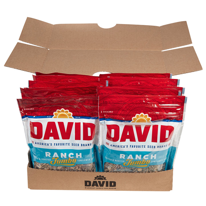 David Ranch In-Shell Sunflower Seeds-5.25 oz.-12/Case