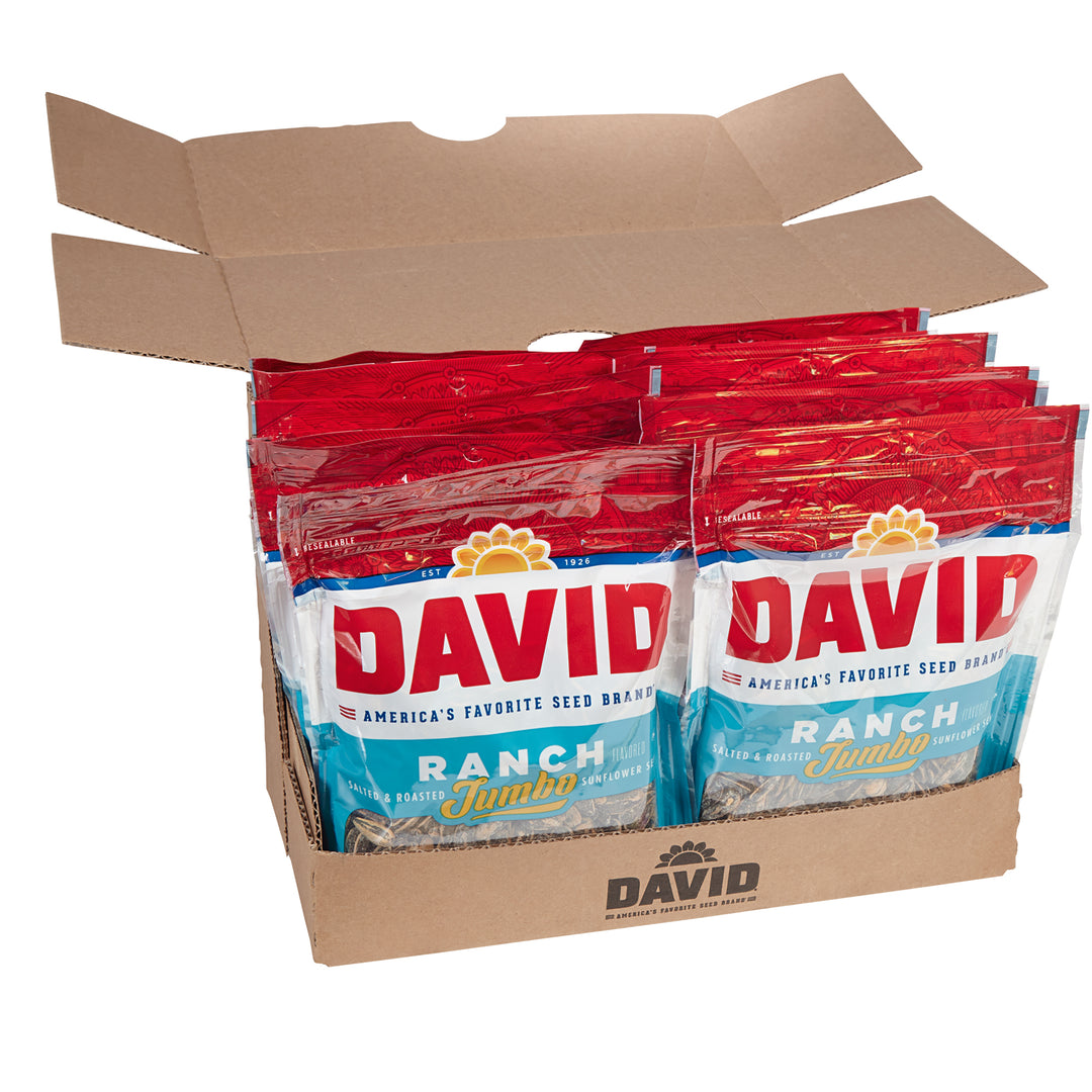 David Ranch In-Shell Sunflower Seeds-5.25 oz.-12/Case