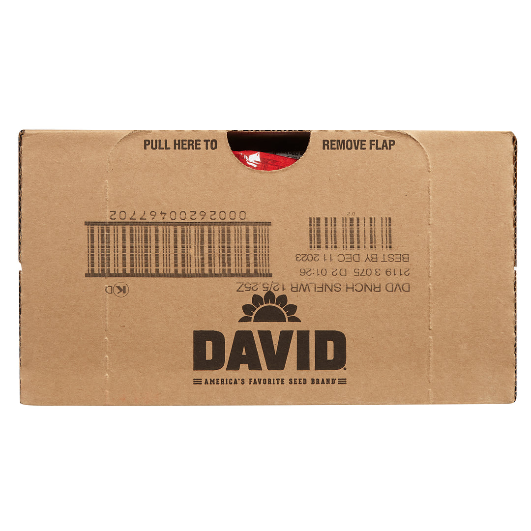 David Ranch In-Shell Sunflower Seeds-5.25 oz.-12/Case