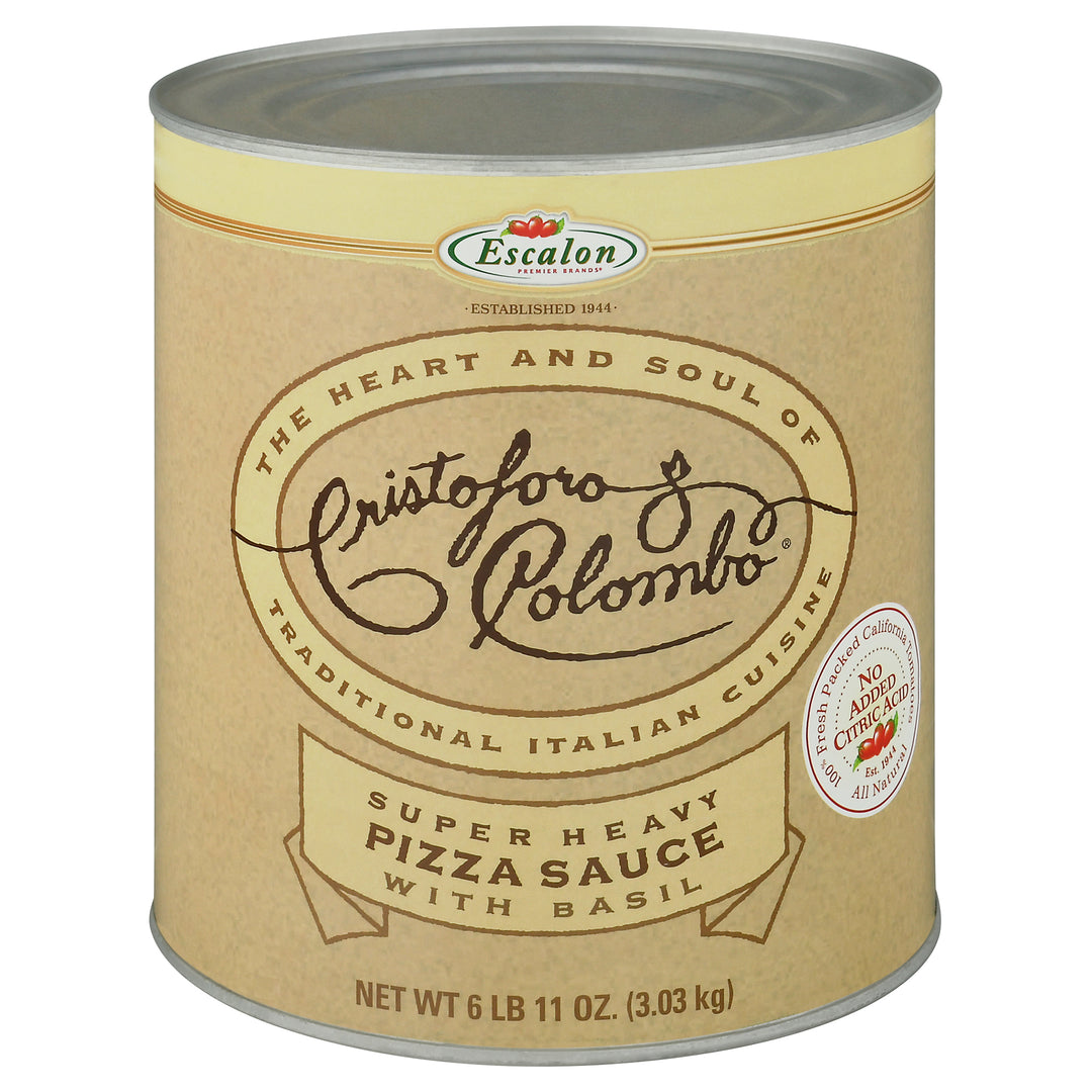 Cristoforo Colombo Pizza Sauce With Basil-107 oz.-6/Case