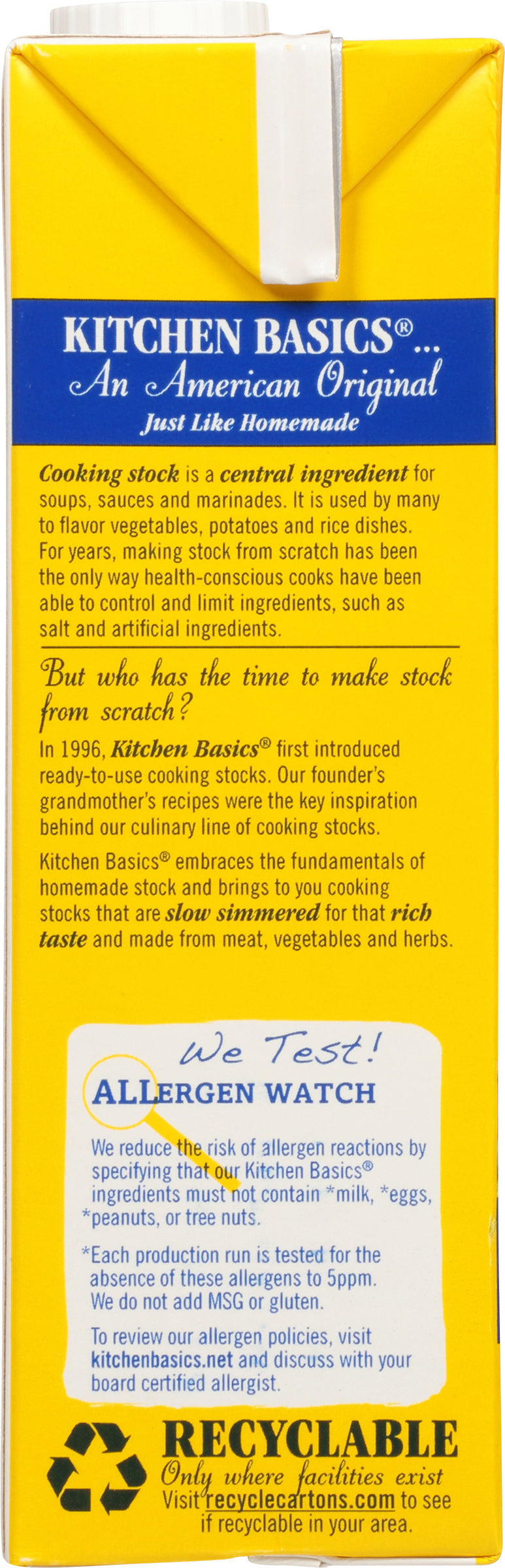 Kitchen Basics Chicken Stock-32 oz.-12/Case