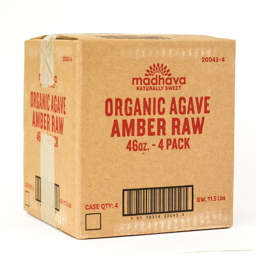 Madhava Organic Amber Raw Agave-46 oz.-4/Case