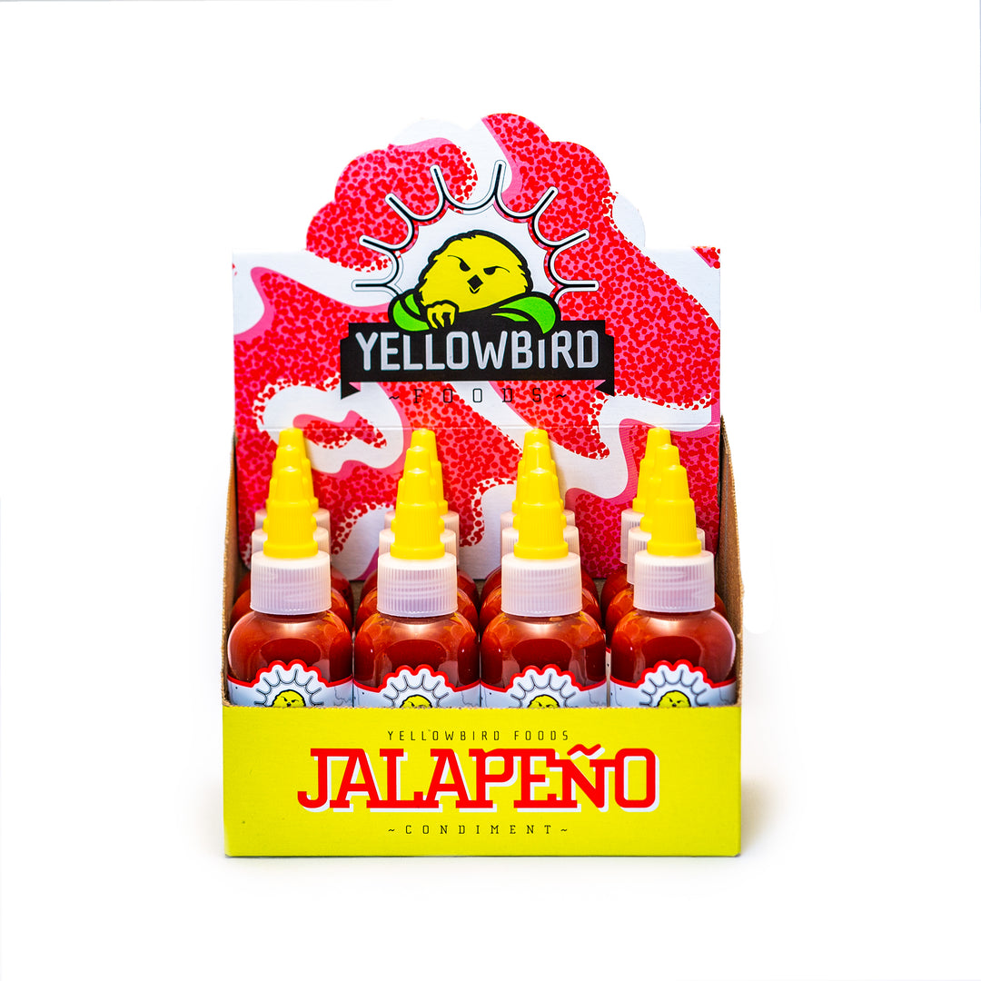 Yellowbird Foods Jalapeno Hot Sauce Bottle-2.2 oz.-12/Box-2/Case