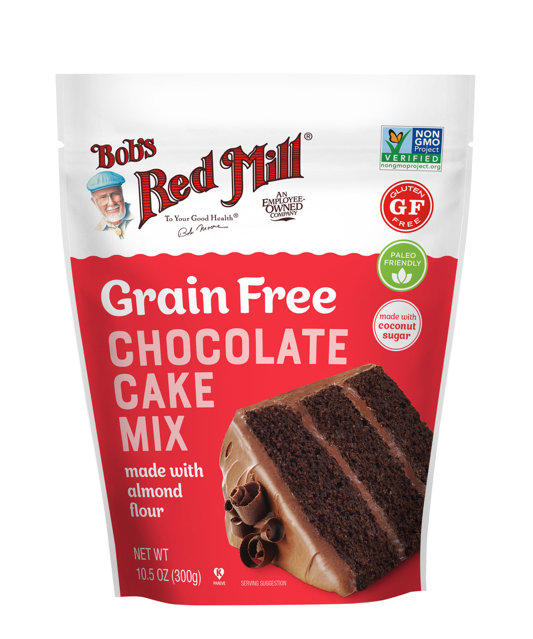 Bob's Red Mill Natural Foods Inc Grain Free Chocolate Flavored Cake Mix-10.5 oz.-5/Case