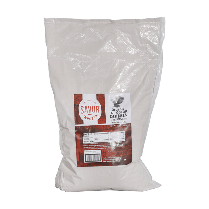 Savor Imports Organic Tri-Color Quinoa-25 lb.-1/Case