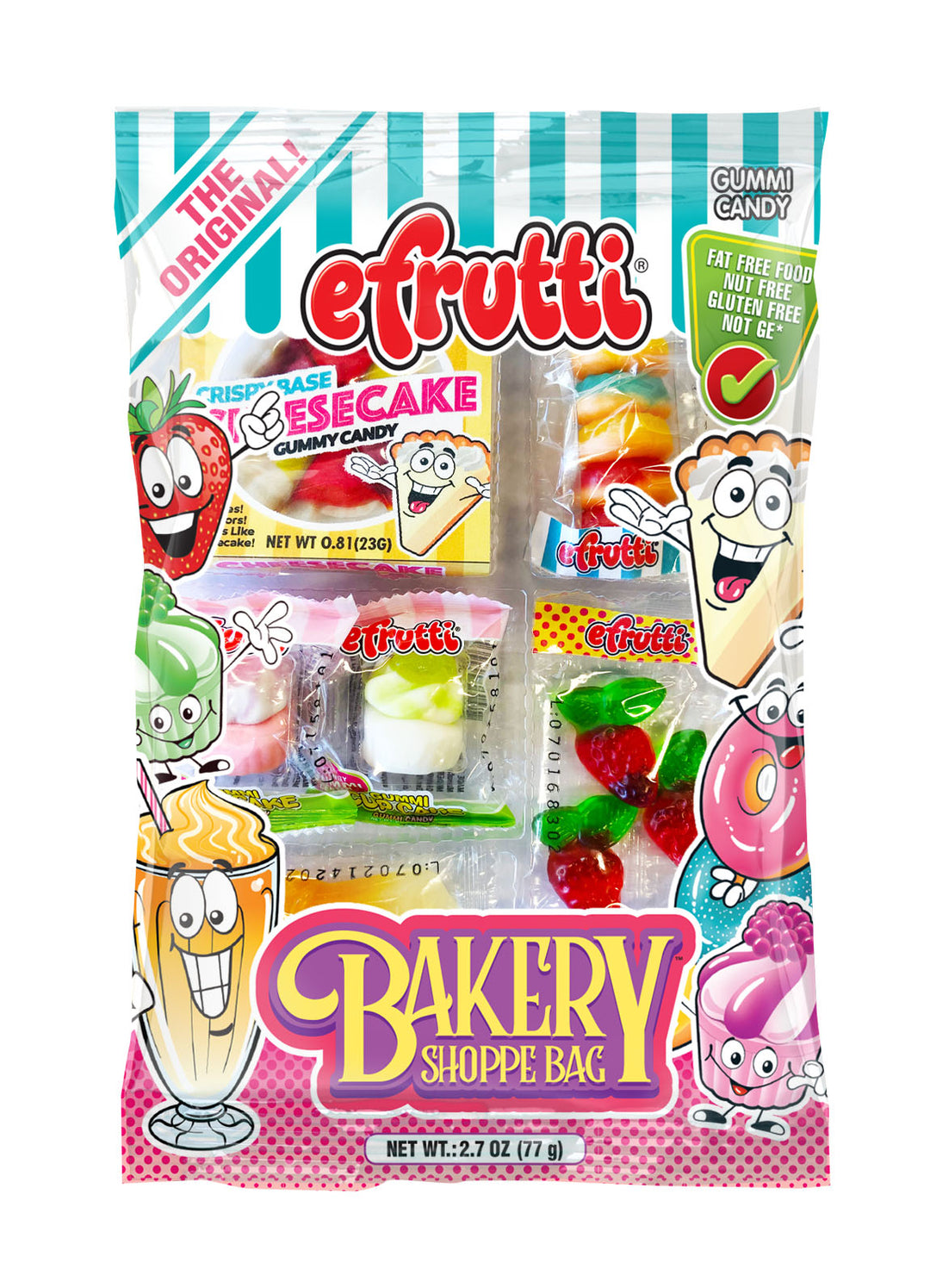 Efrutti Bakery Shoppe Bag Gummy Candy-2.7 oz.-12/Case