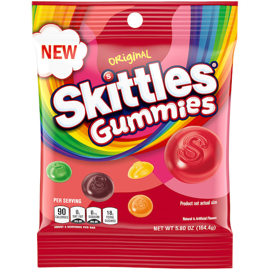 Skittles Original Pack Gummies-5.8 oz.-12/Case