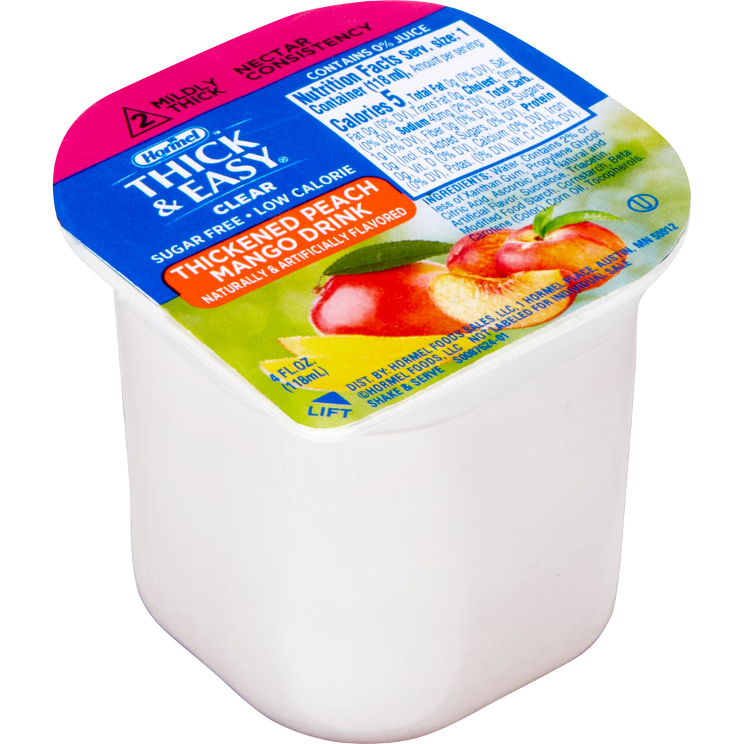 Thick & Easy Clear Sugar Free Iddsi Level 2 Peach Mango Nectar-24 Count-1/Case