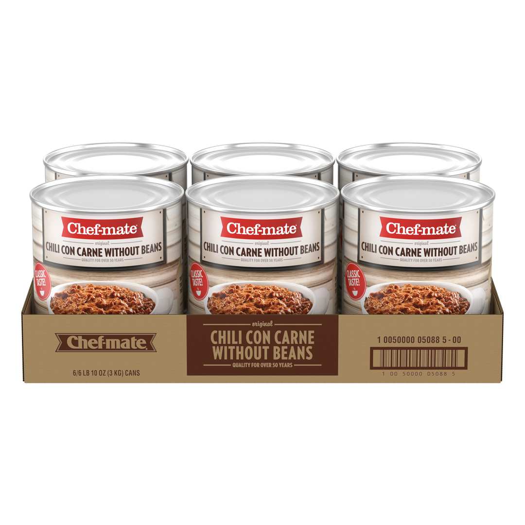 Chef-Mate Chili Original Carne Without Bean-105.82 oz.-6/Case