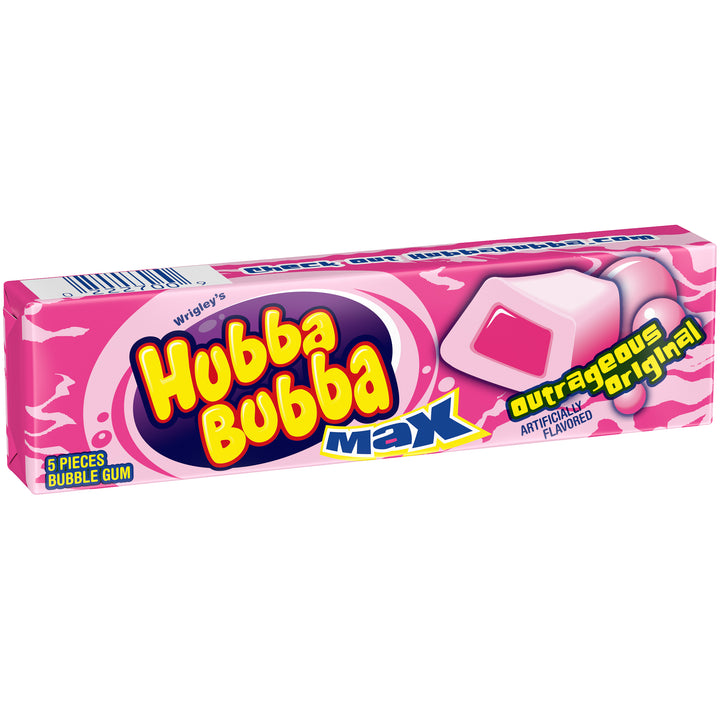 Hubba Bubba Outrageous Original Gum-5 Piece-18/Box-8/Case