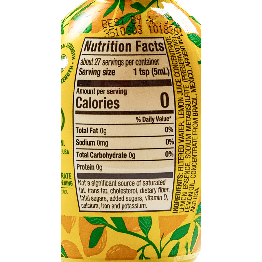 Fresh Gourmet Lemon Juice Squeeze Bottle-4.5 oz.-24/Case