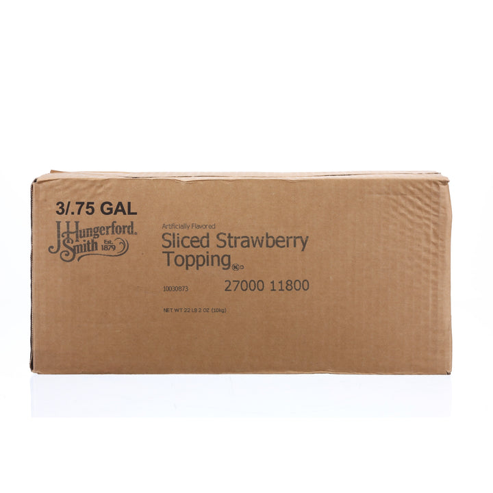 Jhs Sliced Strawberry Topping-118 oz.-3/Case
