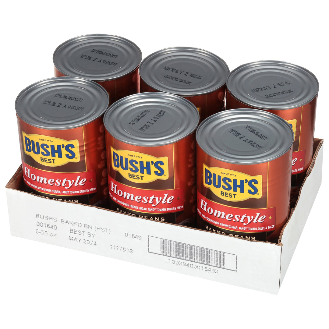 Bush's Best Homestyle Baked Beans-55 oz.-6/Case