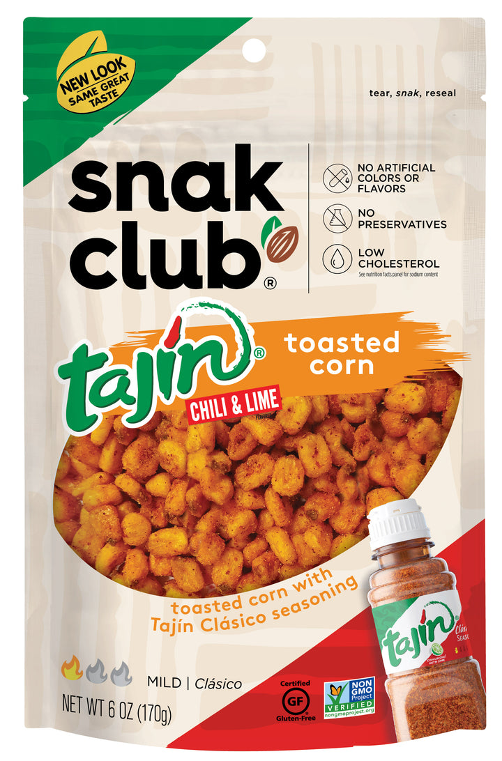 Snak Club Tajin Clasico Toasted Corn-6 oz.-6/Case