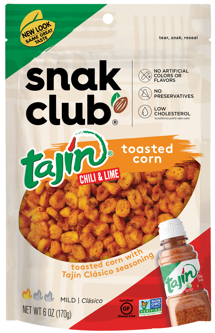 Snak Club Tajin Clasico Toasted Corn-6 oz.-6/Case