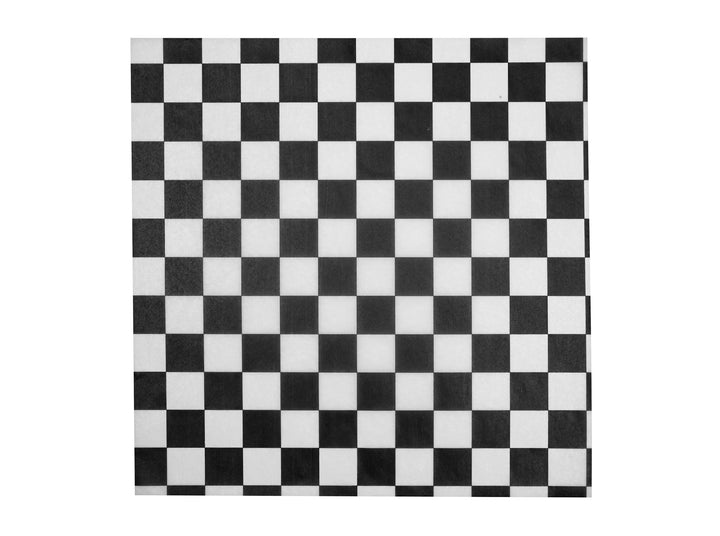 Durable Packaging Black Check Wax Sheets-1000 Each-2/Case