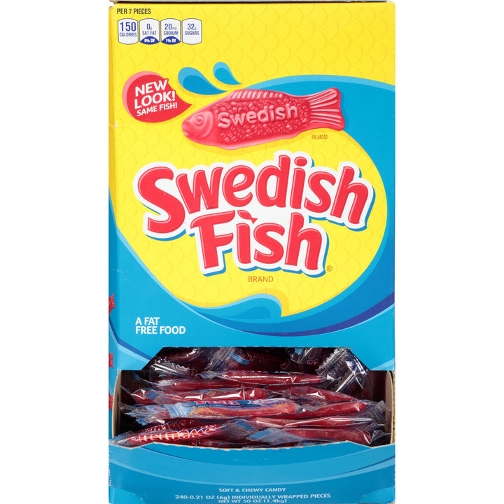Swedish Fish Fat Free Soft Candy-50 oz.-8/Case