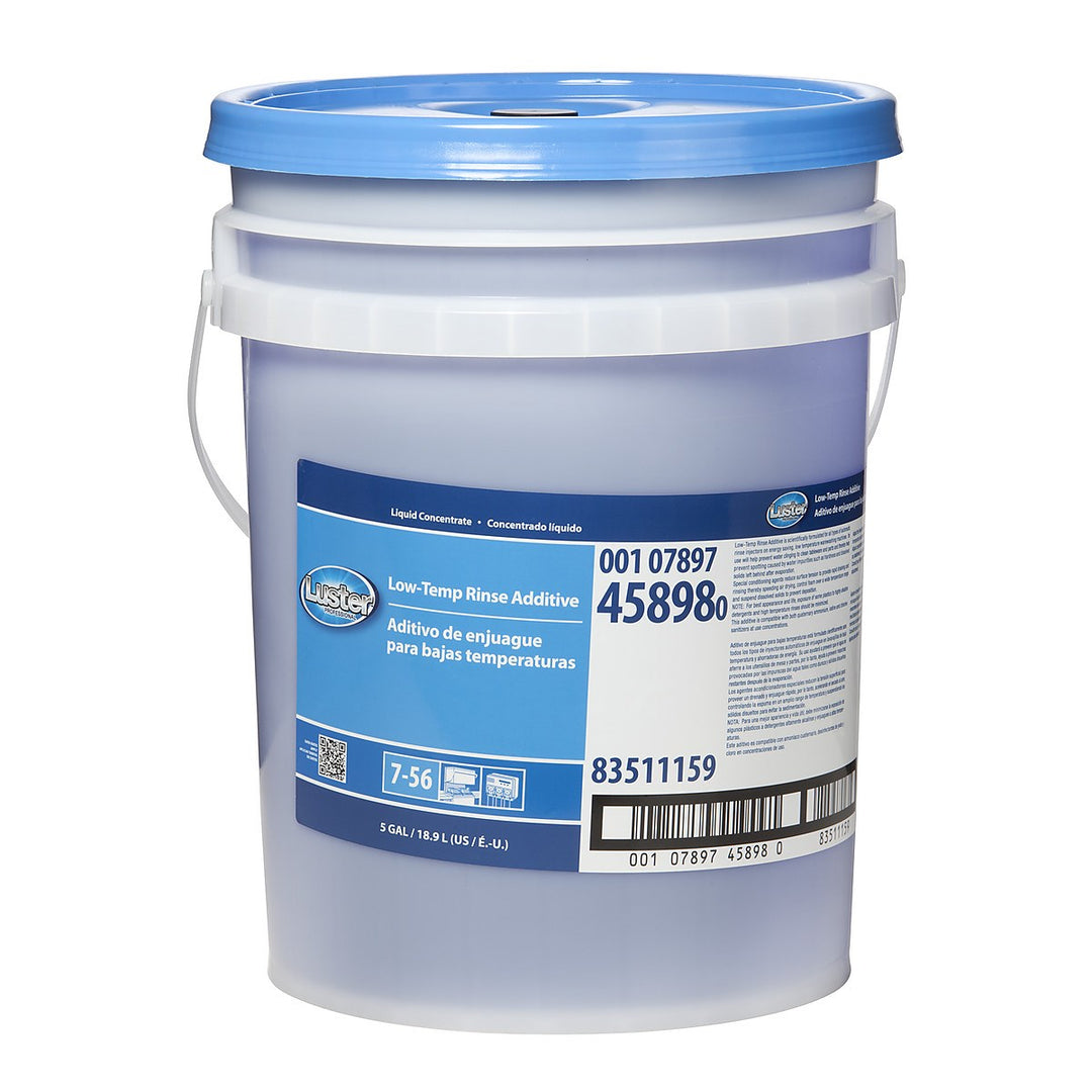 Luster Professional Low Temp Rinse Aid Concentrate Closed Loop-5 Gallon-1/Case