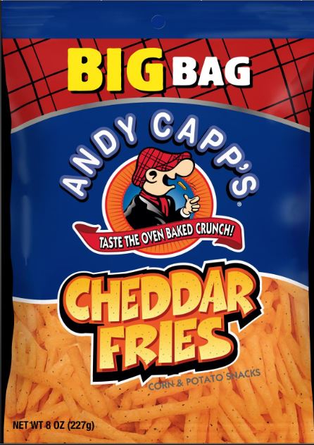 Andy Capp Andy Capp Cheddar Fries Unpriced Display Ready-8 oz.-8/Case
